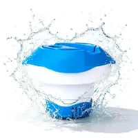 Merkloos Dispensador flotante de cloro para piscina - Ø 17,8 cm - Extensible - Tabletas de cloro - Con tapa antideslizante