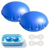 Merkloos Cubierta de invierno para piscina - Hinchable - 120 x 120 cm - 2 unidades - Con 2 cuerdas de 15 m