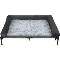StarTech.com Cama elevada para perros, tamaño XXL, 130 x 90 x 28 cm, con funda de malla, lavable, portátil, color gris