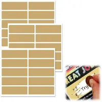 Zaltino 300 pegatinas doradas autoadhesivas, 48 x 15 mm, para regalos y calendarios de adviento