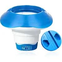 Merkloos Dispensador de cloro - Dosificador flotante para piscina - 200 g - Plegable - Para piscina y spa