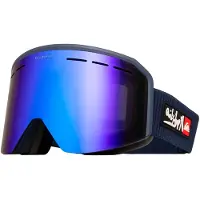Quiksilver - Máscaras de esquí - Rusher Youth Dark Denim/Clux ML Blue S3 de Silicona - Azul marino