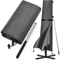 Merkloos Funda para sombrilla - Ø 350 cm - Varilla telescópica - 200 x 27 cm - Gris