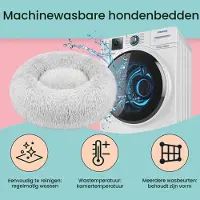 Merkloos Cama para perro - Cama donut - Ø 70 cm - Felpa - Lavable