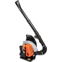 Markenlos Soplador de hojas a gasolina, de 2 tiempos. Soplador de hojas a gasolina con arnés para la espalda. Aspiradora de hojas a gasolina para terrazas y jardines. Depósito de 1,8 litros, 63 cc, 6800 RPM