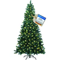 XENOTEC Árbol de Navidad fabricado en polietileno mediante inyección, con una altura de 210 cm y 312 luces LED, que reproduce de forma muy realista la apariencia de un árbol natural