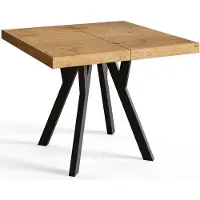 Alpi Möbel Mesa Comedor Extensible Cuadrada Rico, Mesa Comedor, Mesa Cuadrada, Tablero Laminado de 36 mm, Madera de Haya 110-210 cm, Lancelot