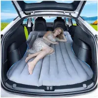 LTPRTZ Coche Colchón de Aire - Cama inflable - Viajes cómodos - 4 habitaciones de aire libre - 195x130x15 cm - Gris oscuro