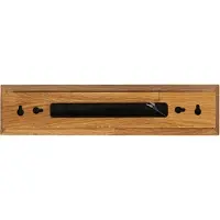 Elobra Aplique de pared LED «Mexico», 20 cm de ancho, roble, madera