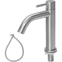 Merkloos Solidchoice: Grifo de agua fría con manguera flexible para cocina y baño
