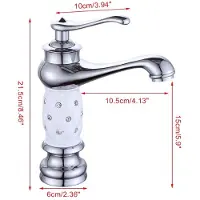 StarTech.com Grifo retro para lavabo - Montaje de una sola perforación - Montaje superior - Válvula de cerámica - Temperatura ajustable - Cuerpo de acero inoxidable - Mangueras de agua