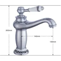 StarTech.com Grifo de baño - Grifo para lavabo - 20 cm de altura - Montaje con un solo agujero - Agua fría y caliente (0–80 °C) - Acero inoxidable - Cartucho cerámico - Mangueras de agua de 50 cm