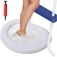 Merkloos Pediluvio hinchable - PVC - 87,8 x 65 cm - Blanco - Para piscina, spa y camping