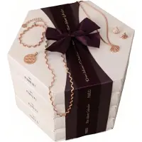 Merkloos Calendario de adviento joyas - 24 piezas - Acero inoxidable resistente al agua - Oro rosa