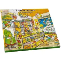 Merkloos Calendario de adviento de aromas - 24 aromas naturales - 1,5 x 26 x 24 cm - Conos de humo