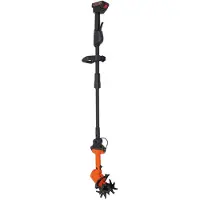 StarTech.com Fresadora de suelo a batería - Cultivador manual con mango - 550 W - 235 r.p.m. - Batería de litio de 21 V - Negro/Naranja