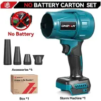 StarTech.com Soplador eléctrico para turbocompresor - Modelo X50 - Soplador de hojas - Sin batería - Motor sin escobillas - 3500 W - 350 m/s - 300.000 RPM - 4 boquillas