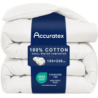 Merkloos Edredón nórdico - 135 x 200 cm - 450 g/m² - 100 % algodón - Lavable