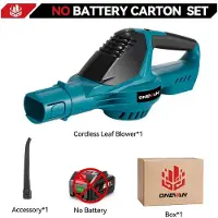 StarTech.com Soplador de hojas X50 - Soplador de hojas a batería - 5500 W - Motor sin escobillas - 16 m³/min - 180 m/s - 5 niveles - Sin batería