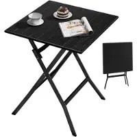 StarTech.com Mesa plegable para jardín – Mesa auxiliar para exteriores – Dimensiones: 62 x 72,5 x 62 cm – Plegable – Fabricada en metal y plástico – Capacidad de carga: 50 kg – Color: negro