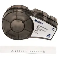 Brady M21-250-595-WT cinta de vinilo negro sobre blanco 6,35 mm x 6,40 m (original)