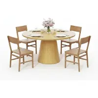 StarTech.com Mesa para comer - Diseño de mesa de picnic - 110 cm - Para 4-6 personas - Estructura de madera - Patas rectas - Color madera