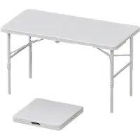 StarTech.com Mesa plegable tipo banco – Mesa para camping y jardín – 122 x 60 cm – Altura ajustable – Plástico