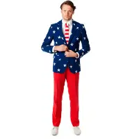 Opposuits Stars and Stripes Traje Multicolor Azul marino Rojo Azul talla