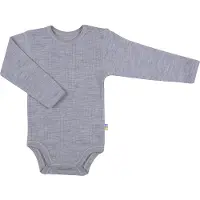 Joha - Kid's Body L/S - Ropa interior merino size 80, gris/morado