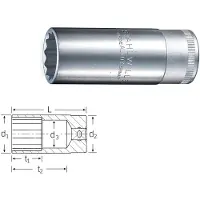 Stahlwille Llave De Tubo De 12 Puntos 51 1/2´´ 30 Mm 83 Mm